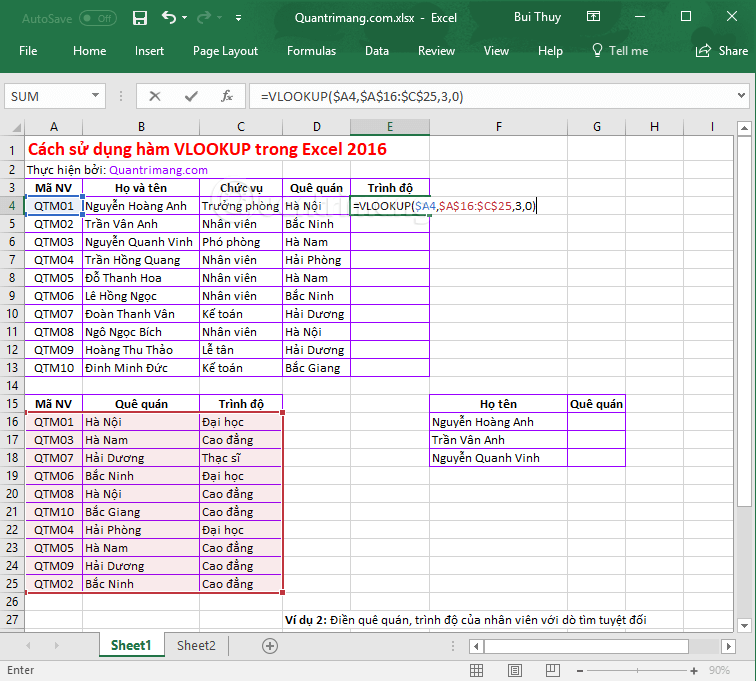 Picture 9 of VLOOKUP function: How to use it and specific examples