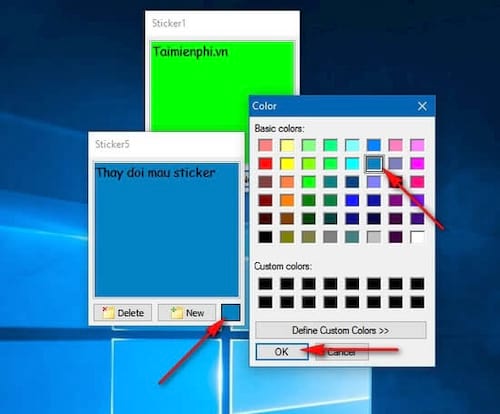 Instructions for using Vov sticky note on Windows 10 Picture 4