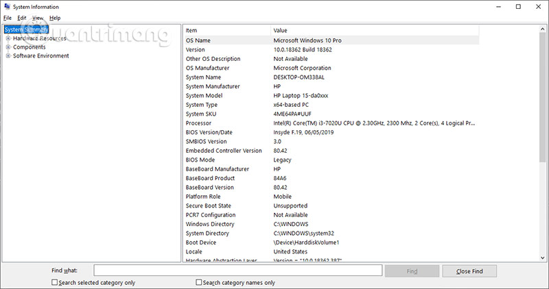 Ways to view laptop configuration, view computer configuration Picture 10