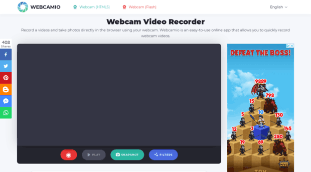 Webcam IO - Free photo and video recording application Picture 3