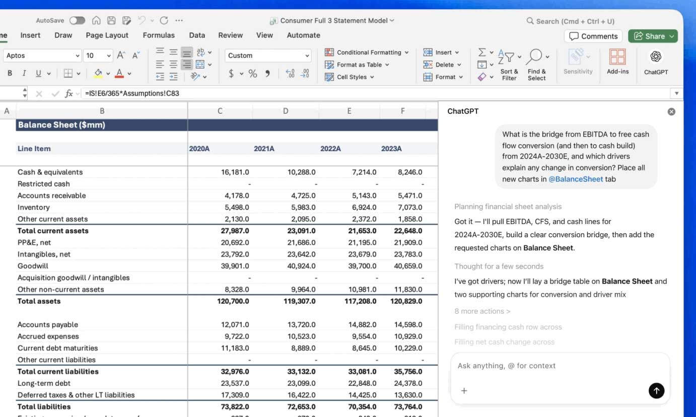 images 1 of What are the notable features of ChatGPT for Excel?