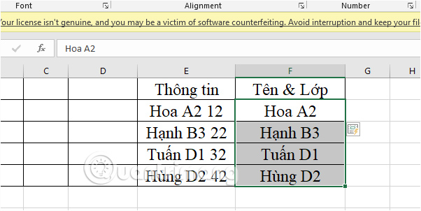What can the shortcut Ctrl + E in Excel do? Picture 8