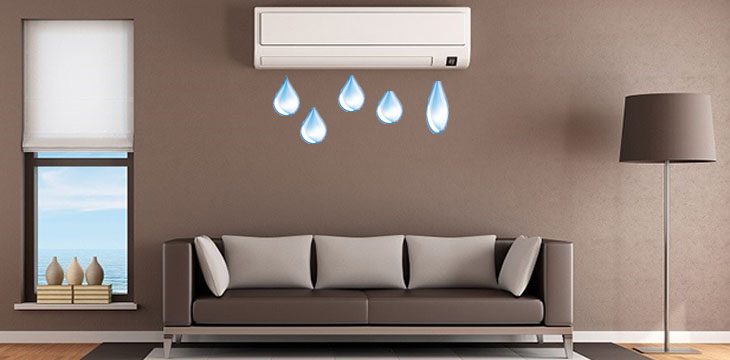 What causes the air conditioner to leak water from the cold block? Picture 1