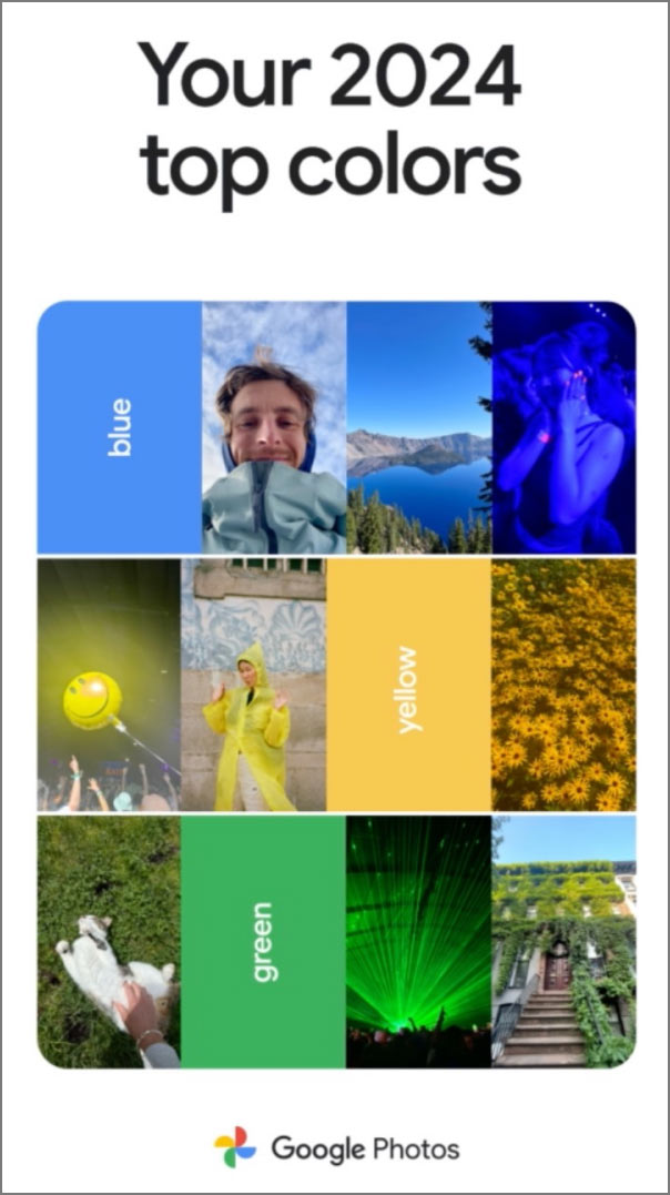 What does Google Photos Recap 2024 have? Picture 2