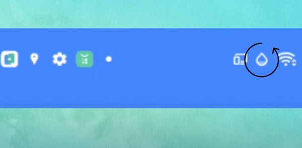 What does Oppo show as a water drop? How to turn off that icon? Picture 1