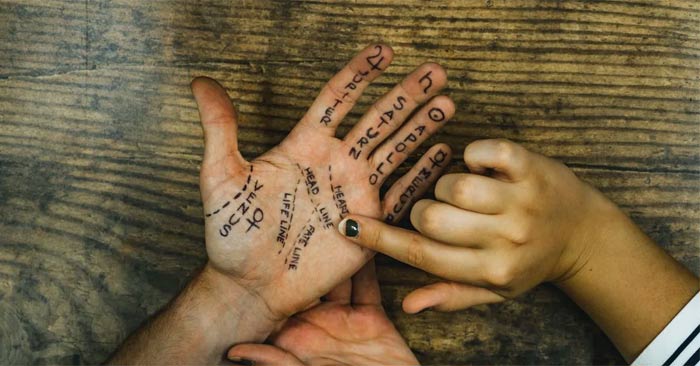 What does the triangle mean in physiognomy? Picture 1