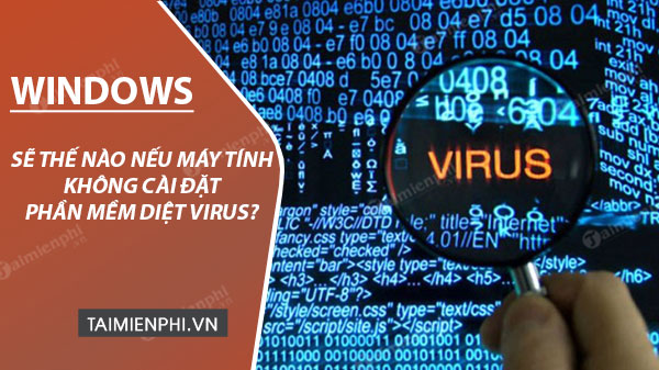 Picture 1 of What happens if a computer doesn't have antivirus software installed?