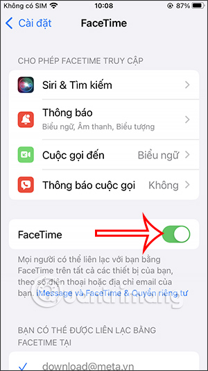 What is Facetime? How to use Facetime on iPhone/iPad Picture 3