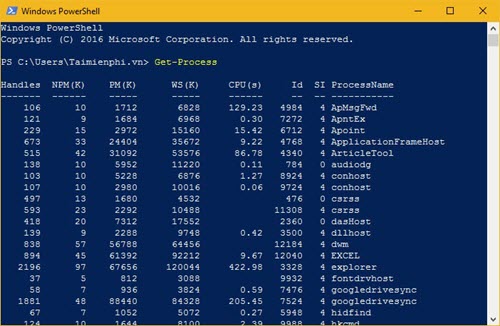 Picture 18 of What is PowerShell? How to use PowerShell effectively on a computer.