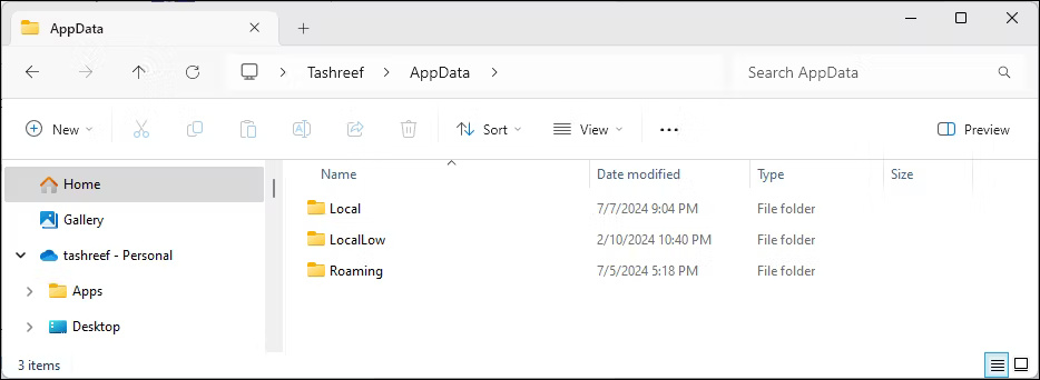 What is the AppData folder in Windows? When should I use it? Picture 1