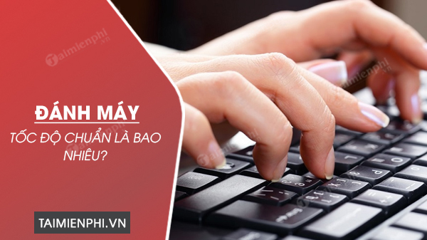 Picture 1 of What is the standard typing speed? High, low, or medium?