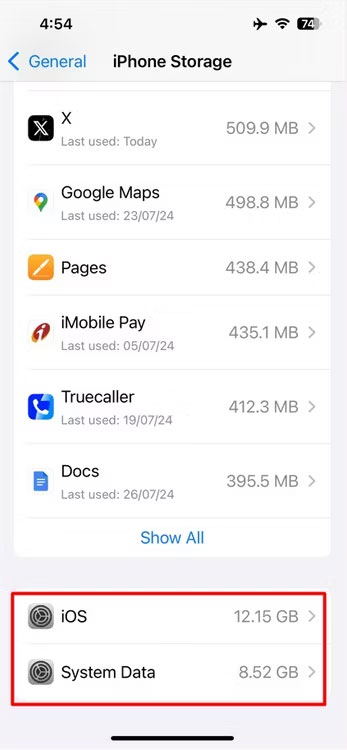 What is the 'System Data' folder on iPhone or iPad? Picture 3