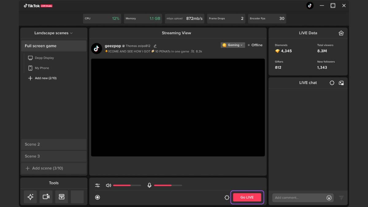 What is TikTok Live Studio? Instructions for using TikTok Live Studio Picture 4