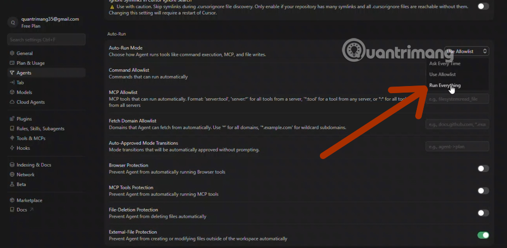 Picture 3 of What is YOLO Mode in Cursor? How to activate it for 100% AI-automated programming.