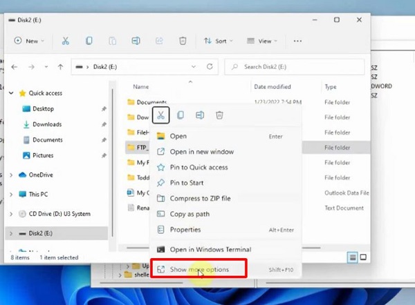What to do when open command window here does not appear? Picture 10