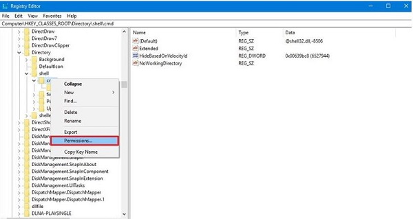 What to do when open command window here does not appear? Picture 5