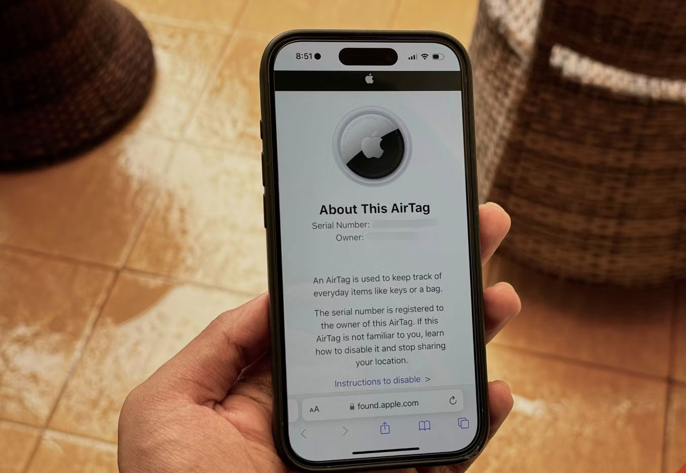 What to do when you see the 'AirTag Found Moving With You' warning? Picture 3