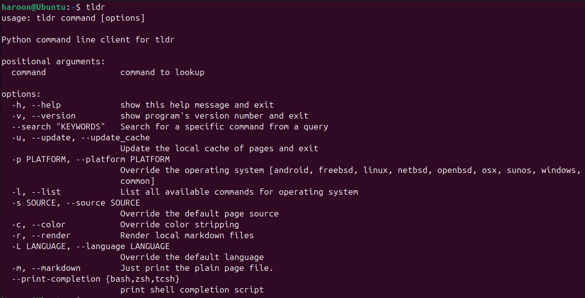 Why is tldr command better than man command in Linux? Picture 5