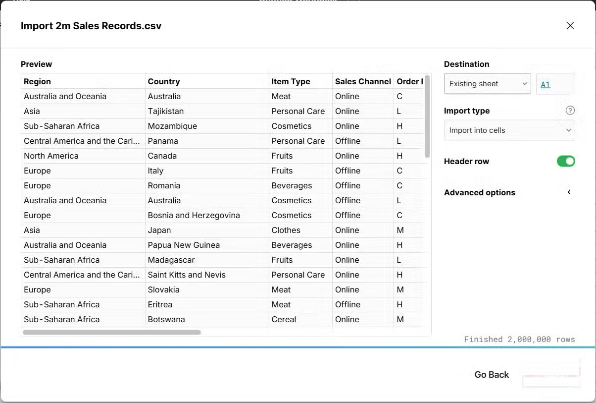 Why Row Zero is Superior to Excel Picture 3