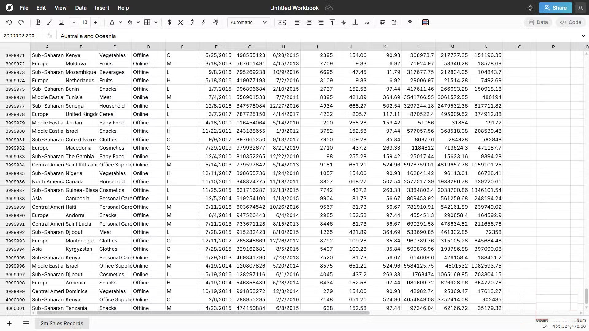 Why Row Zero is Superior to Excel Picture 5