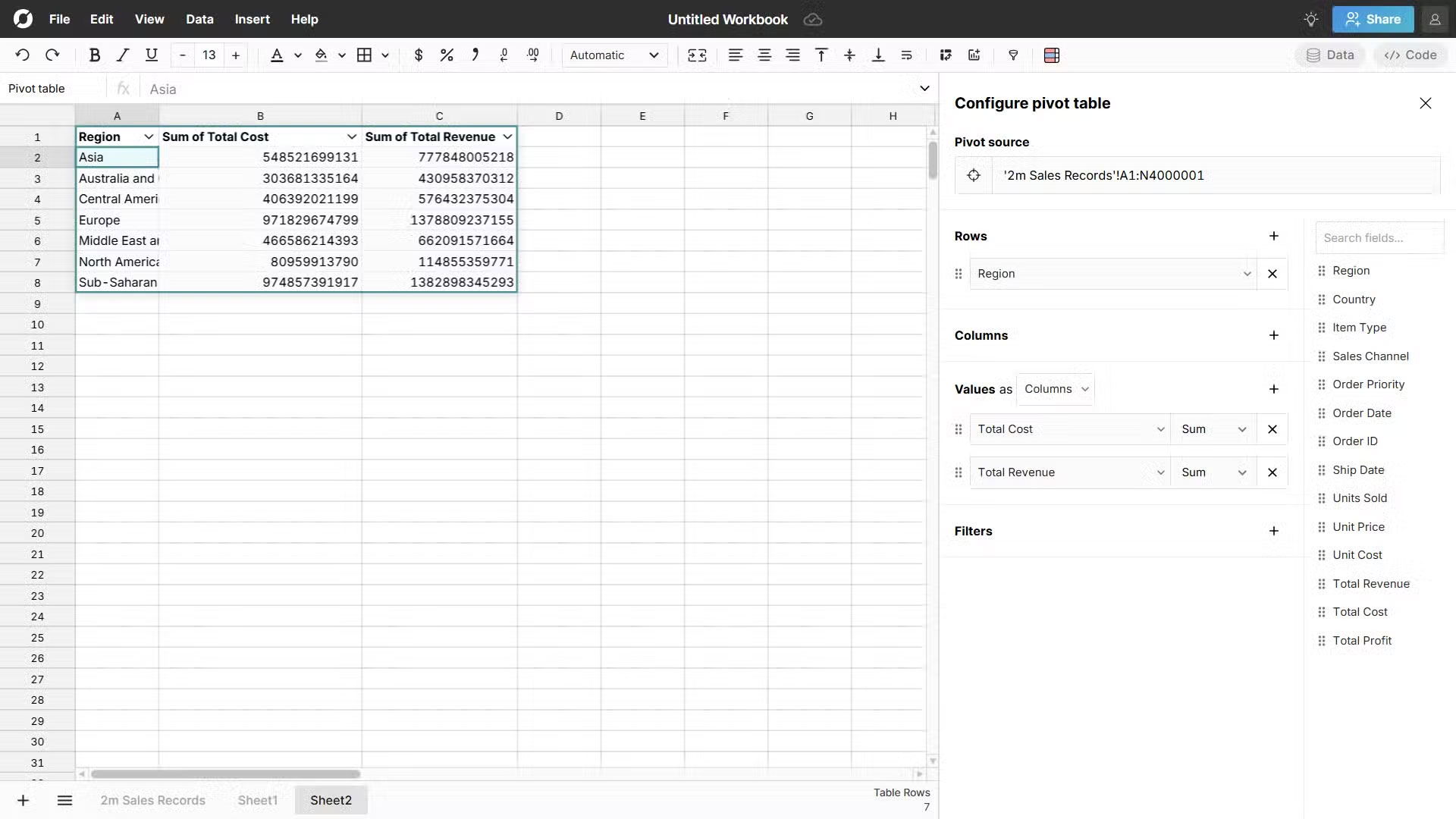 Why Row Zero is Superior to Excel Picture 6