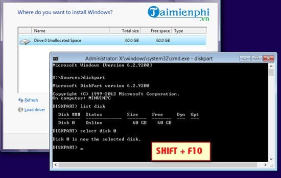 Picture 3 of When installing Windows 10, I get the error 'Windows can't be installed on driver 0 partition 1'.