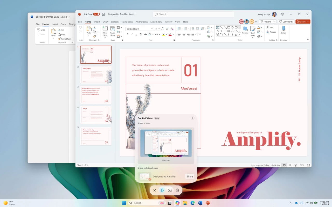 Windows 11 supports full desktop sharing with Copilot Picture 1