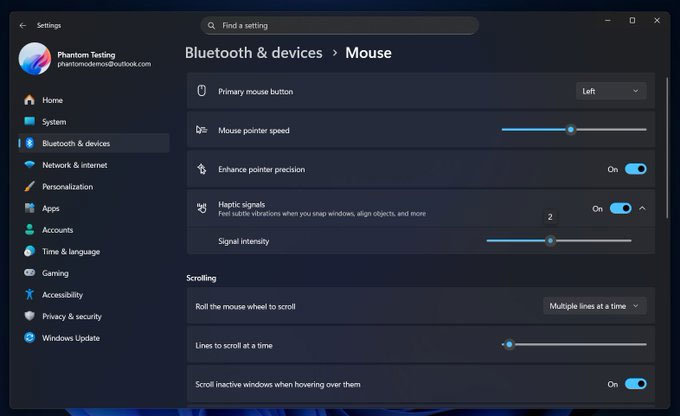 Windows 11 is about to add haptic feedback to many system operations Picture 1