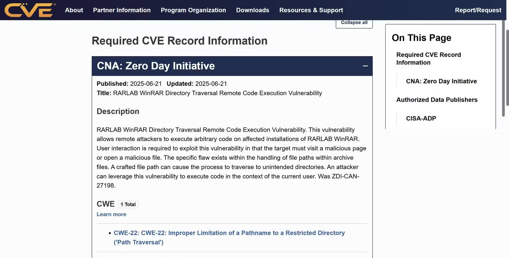 WinRAR remains one of the biggest security risks on Windows. Picture 1