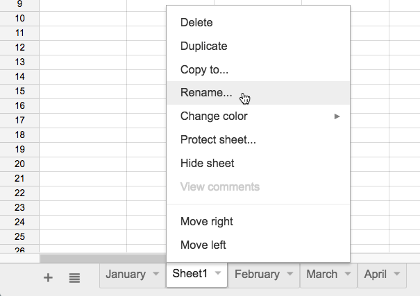 Working with Sheets Picture 4