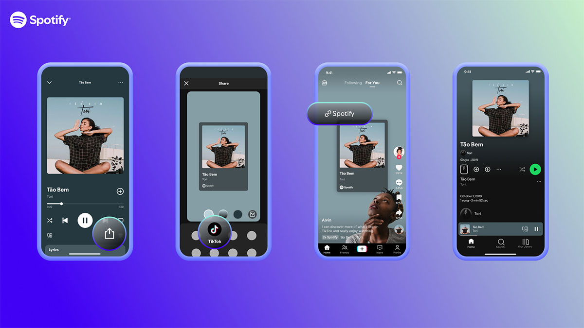 You can now easily share content from Spotify, Apple to TikTok Picture 1