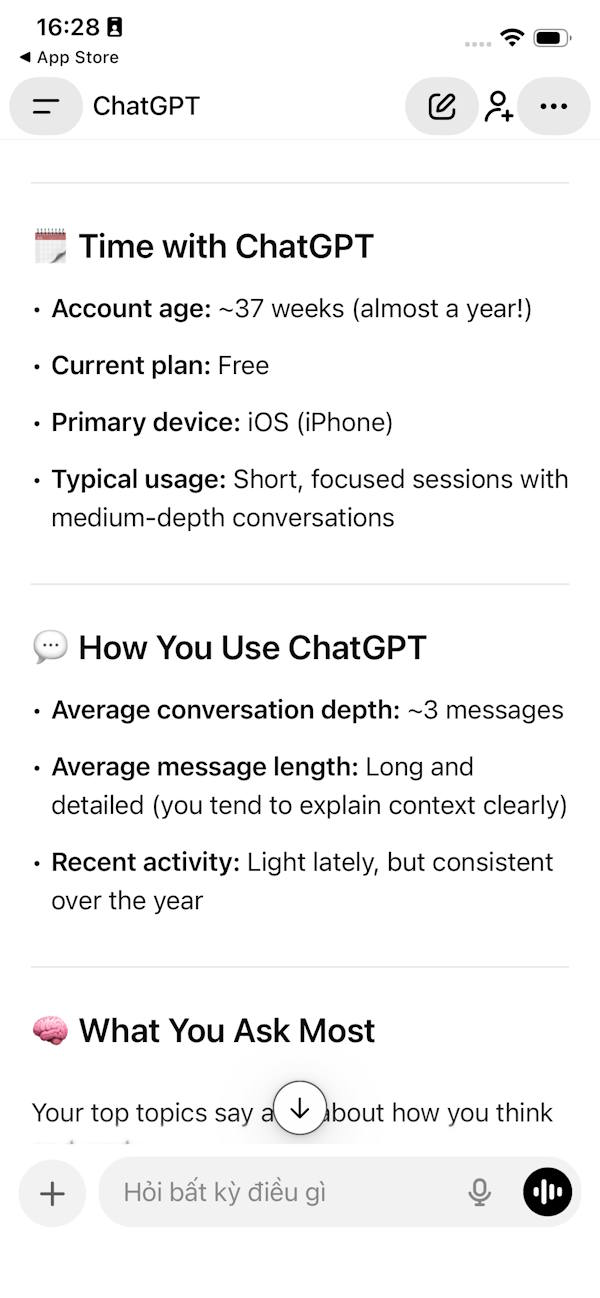 What does your ChatGPT 2025 recap include? Picture 3