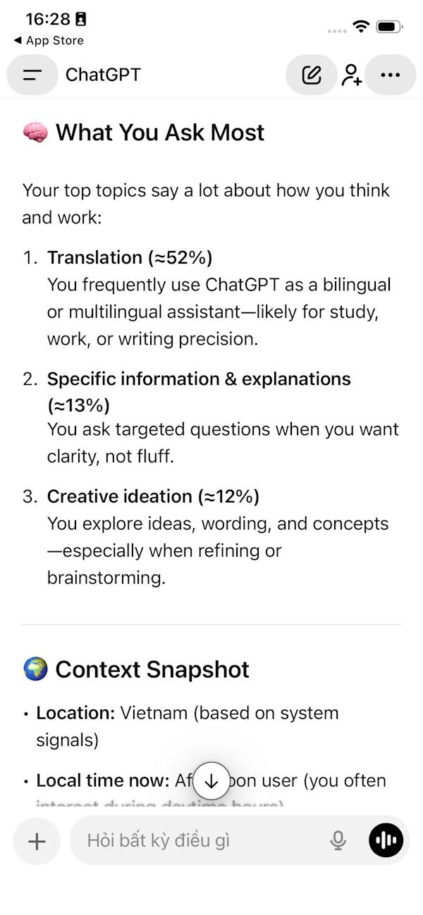 What does your ChatGPT 2025 recap include? Picture 4