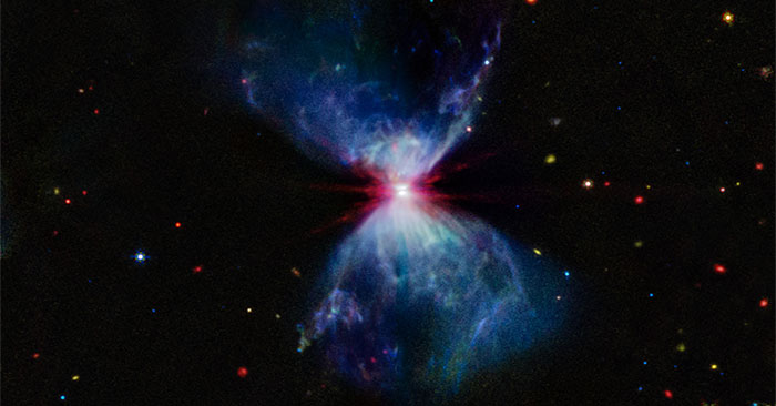 Admire the Colorful Moment of a Star in the Making