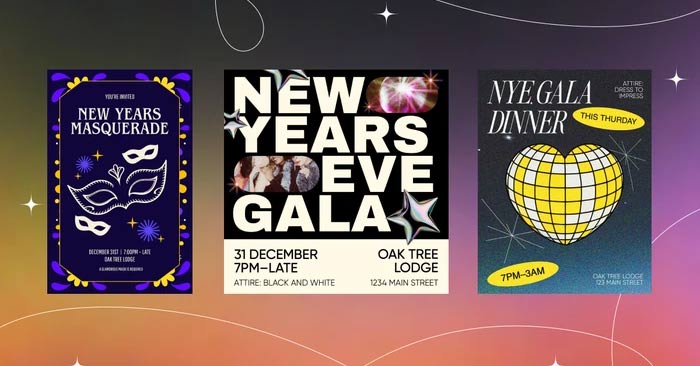 Beautiful and Impressive Year-end Party Invitation Ideas