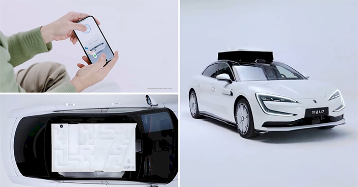 BYD Yangwang Demonstrates U7 Body Control System Through Roof Game