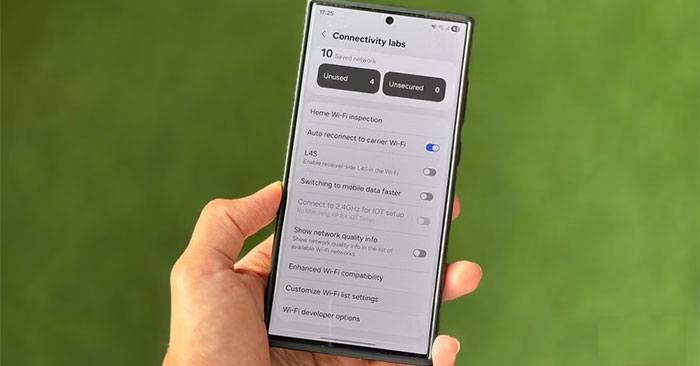 Connectivity Labs Secret Menu Makes Samsung Phone's Wi-Fi Connection