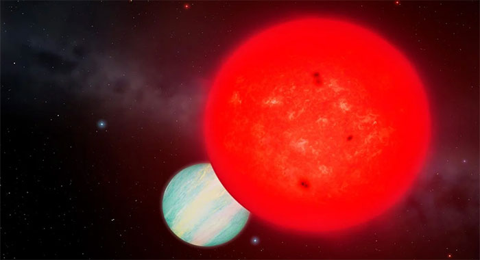 Giant Planet Discovered Orbiting a Tiny Star