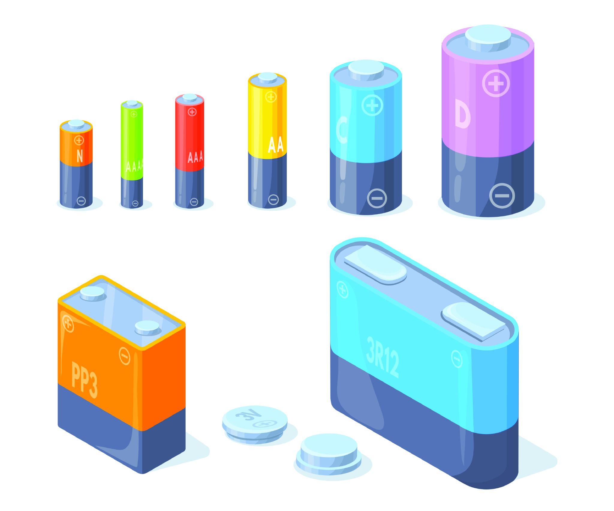 Distinguishing common types of batteries on the market today