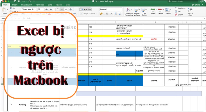 Excel Is Upside Down on Macbook, Effective Way to Fix It