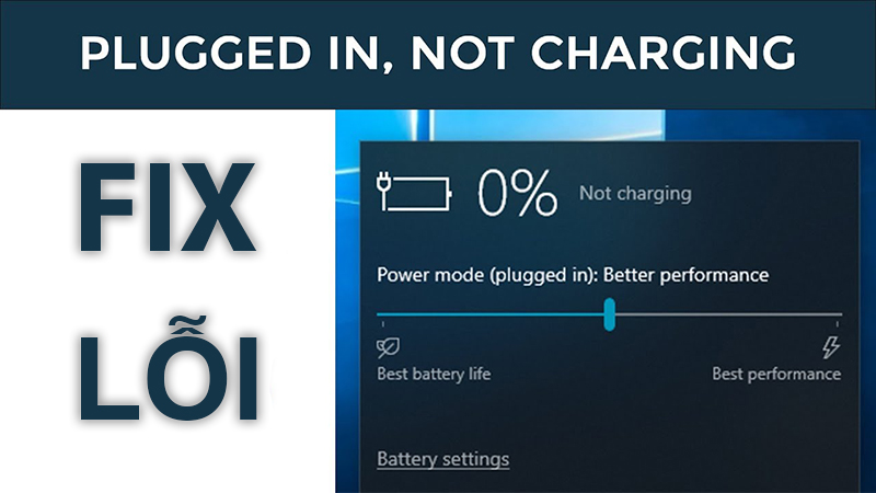 Fix Laptop Battery Plugged in Not Charging Error