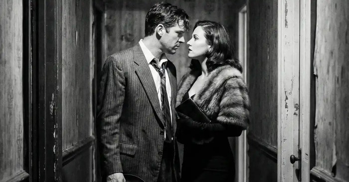 The Gemini prompt creates black and white images in the style of film noir.