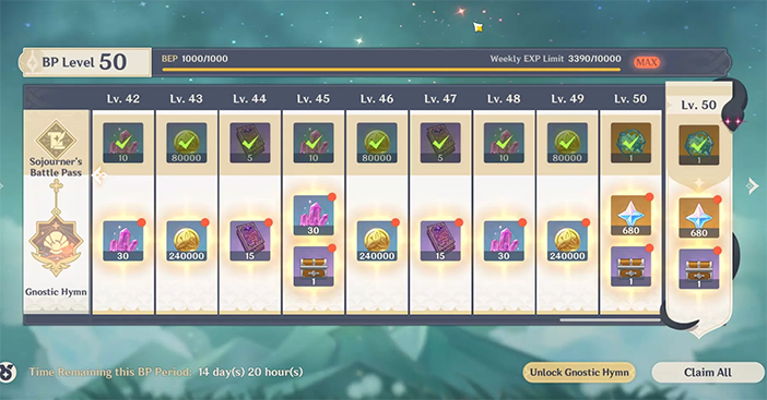 Genshin Impact Upgrades Travel Journal in Version 6.0