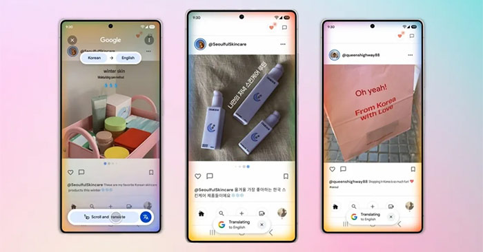 Google Circle Enhances Scroll Translation