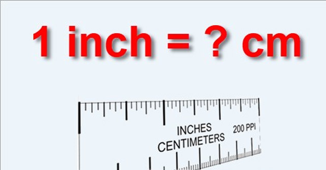 How many centimeters, meters, millimeters, and decimeters are equal to 1 inch?