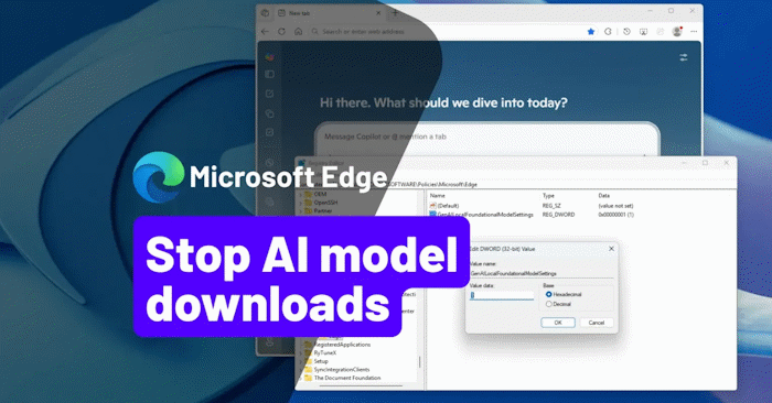 How to Stop Microsoft Edge Downloading Local AI Models