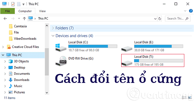 How to Change the Name (letter) of a Windows Hard Drive