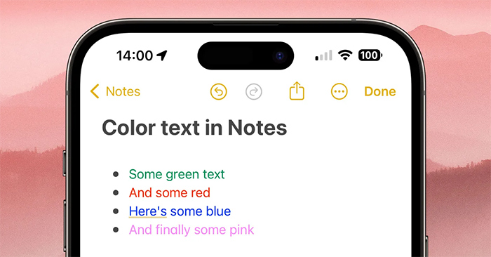 How to Color Notes in the Notes iPhone App