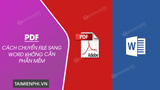 How to Convert PDF to Word Online Without Installing Software