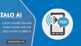 How to Convert Text to Speech Using Zalo AI Text to Speech